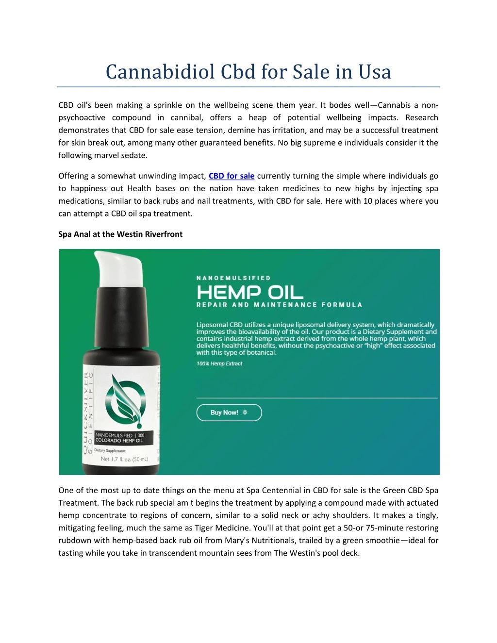 cannabidiol cbd for sale in usa