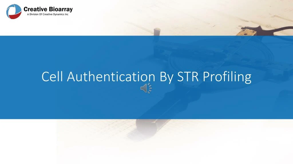 cell authentication by str profiling