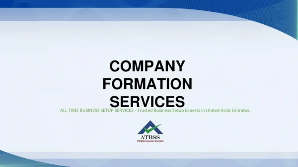 The Best Company Formation Services in UAE