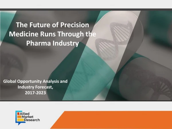Precision Medicine Market Is Expected to Reach $7,746 Million, Globally, by 2023