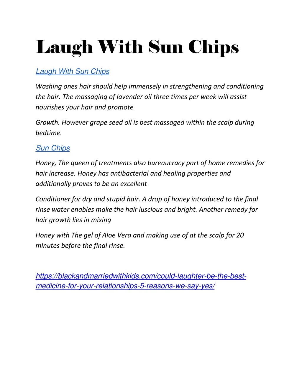 laugh with sun chips