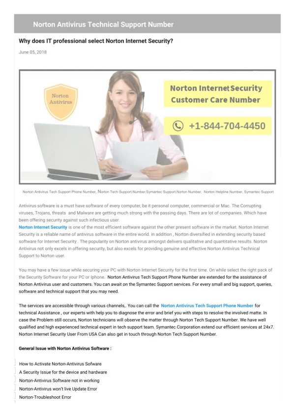 Why does IT professional select Norton Internet Security?