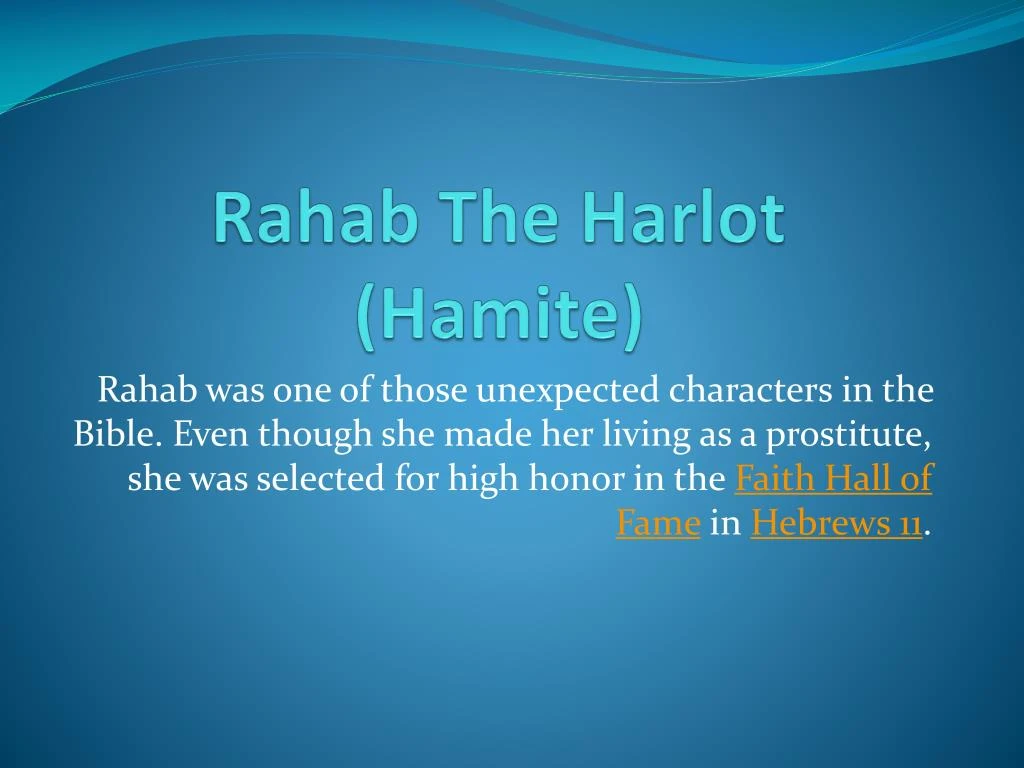 rahab the harlot hamite