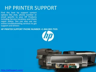 Hp Printer Support phone number +1-844-802-7535 - slide 1