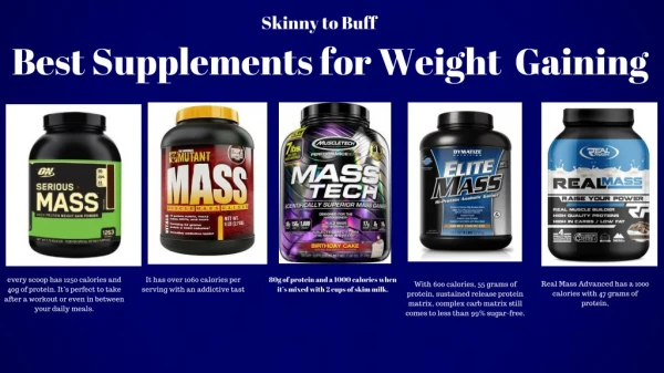 skinny to buff - best weight gaining products