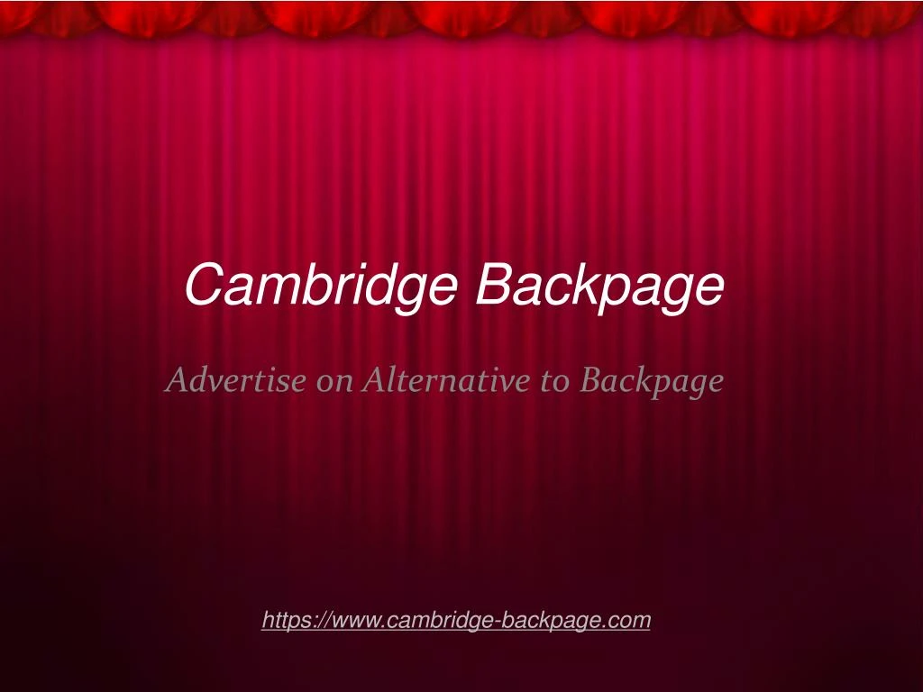 cambridge backpage