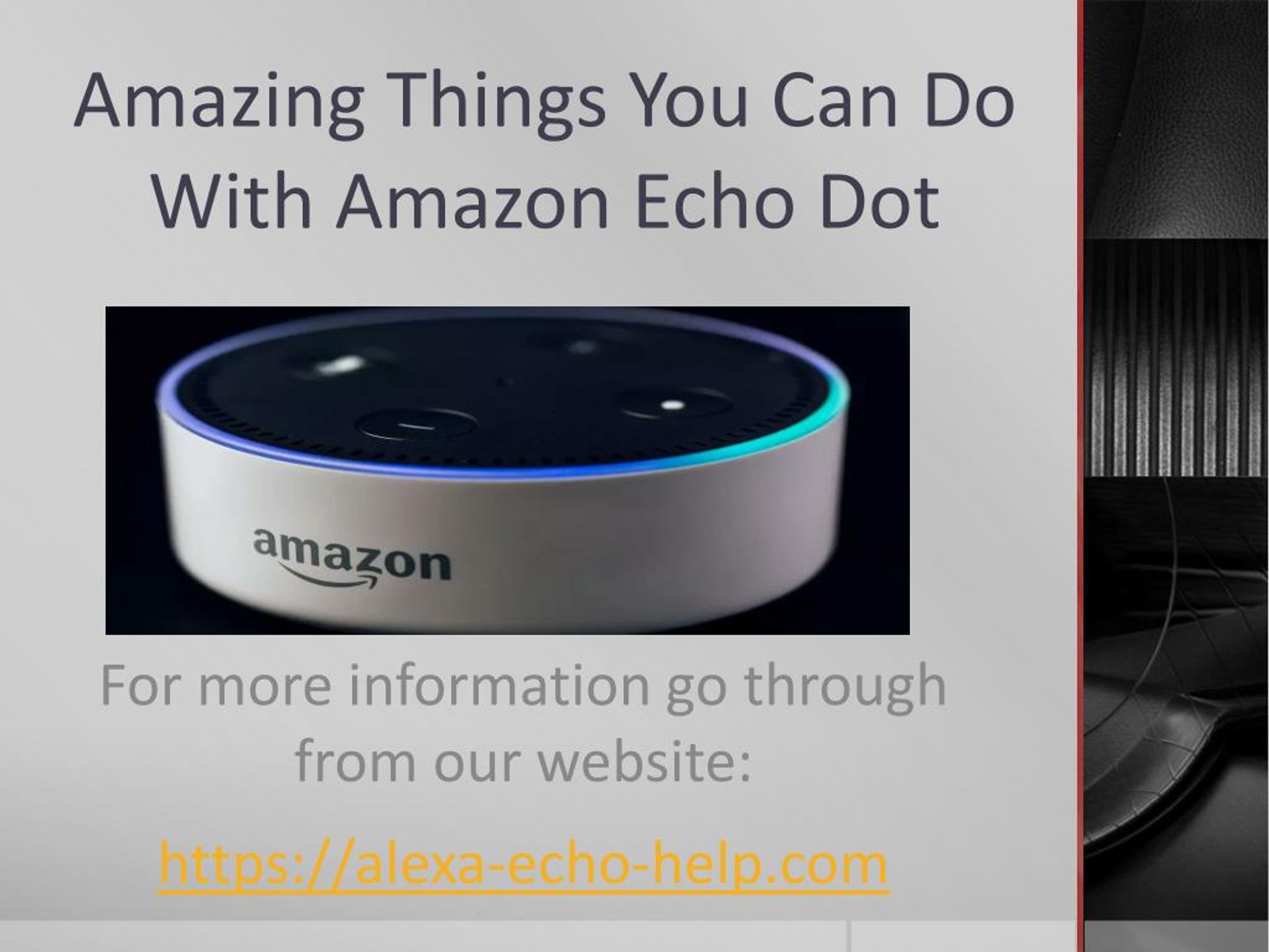 PPT - Amazing things you can do with amazon echo PowerPoint ...