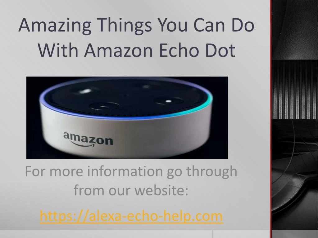 amazing things you can do with amazon echo dot