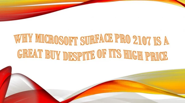 WHY MICROSOFT SURFACE PRO 2107 IS A GREAT BUY DESPITE OF ITS HIGH PRICE (كاش باك)