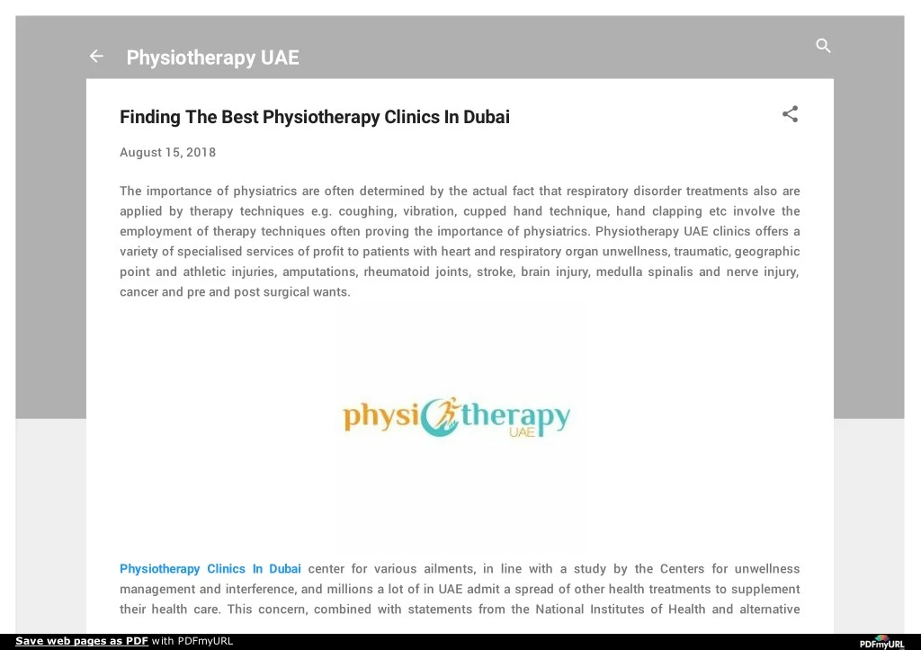 physiotherapy uae