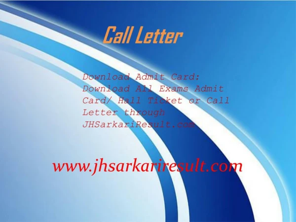 call letter