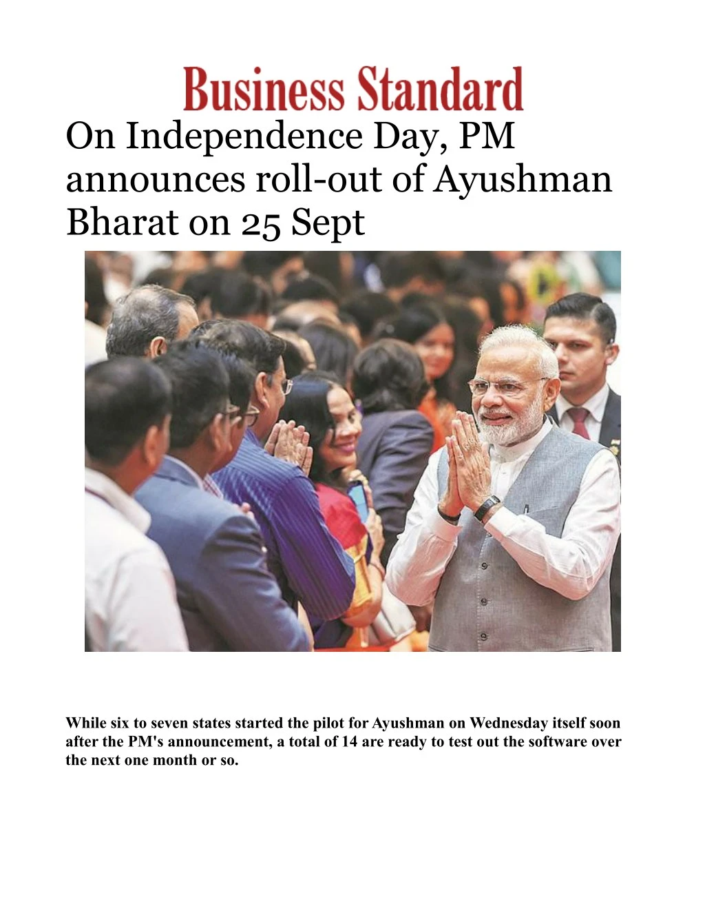 on independence day pm announces roll