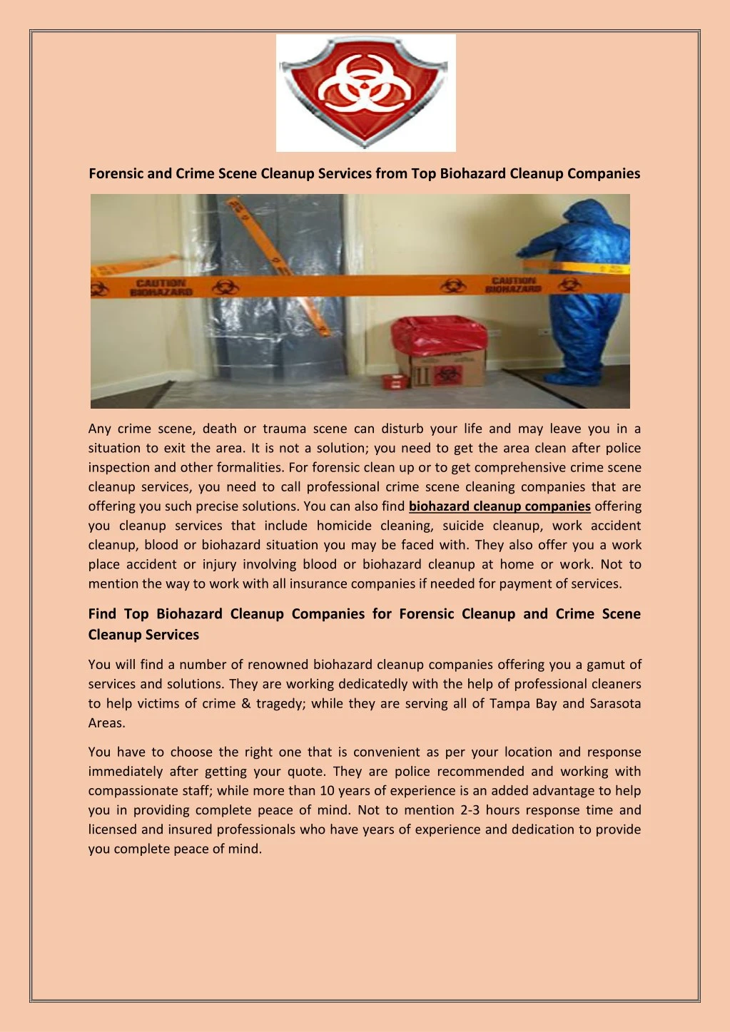 forensic and crime scene cleanup services from