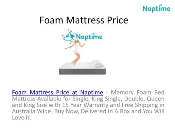 Foam Mattress Store at Naptime Australia