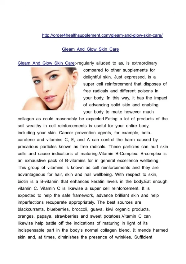 http://order4healthsupplement.com/gleam-and-glow-skin-care/