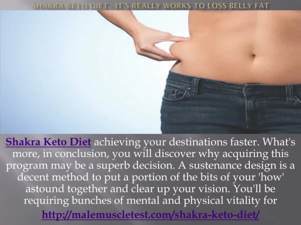 Shakra Keto Diet - It's Really Works To loss belly fat