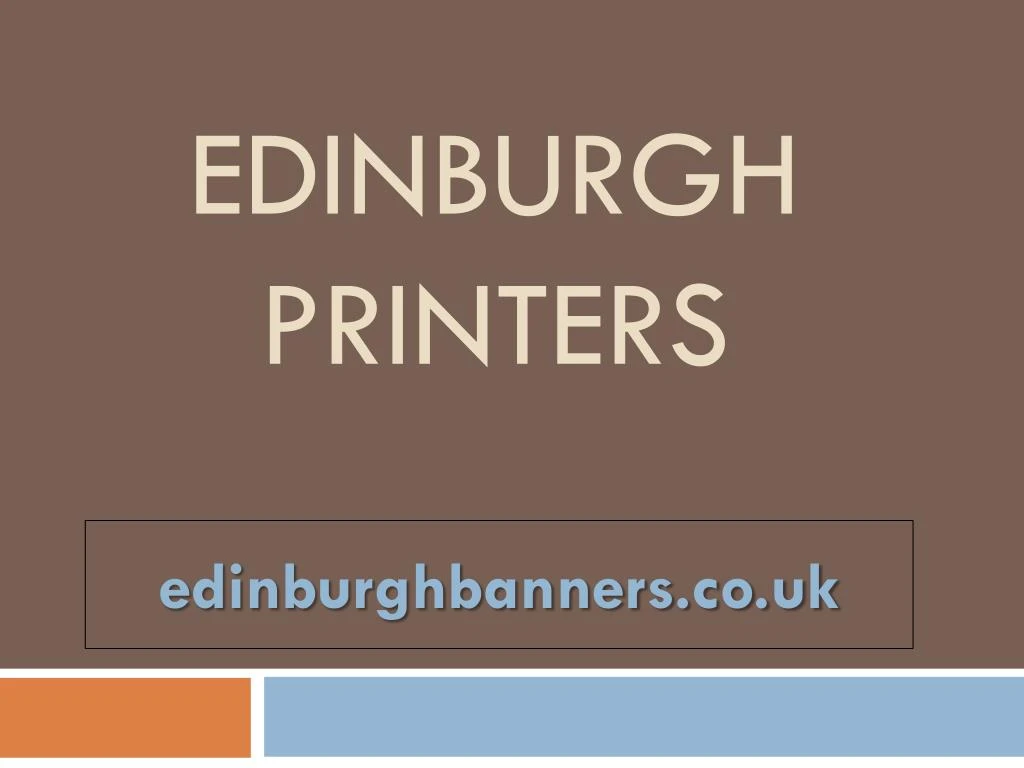 edinburgh printers