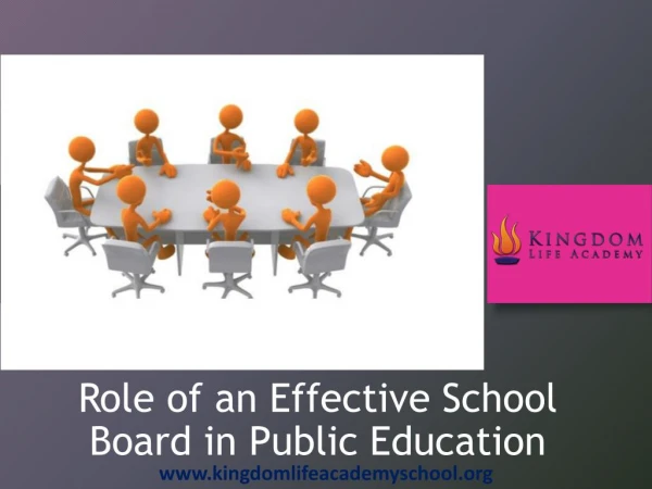 Role of an Effective School Board in Public Education