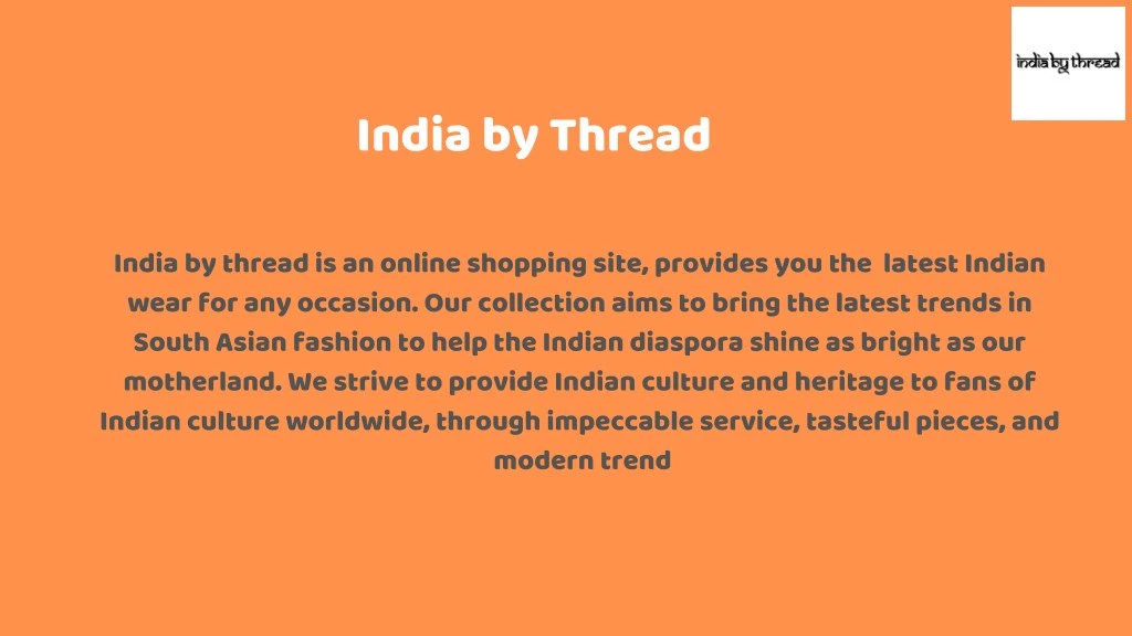 india by thread
