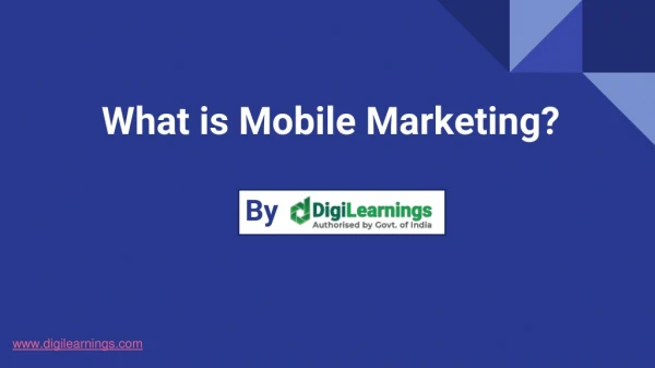 Mobile Marketing Tips by DigiLearnings Digital Marketing Institute Jaipur