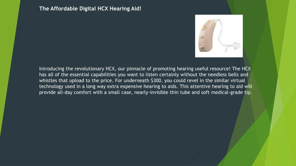 the affordable digital hcx hearing