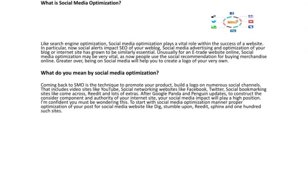 What Is Social Media Optimization In SEO?