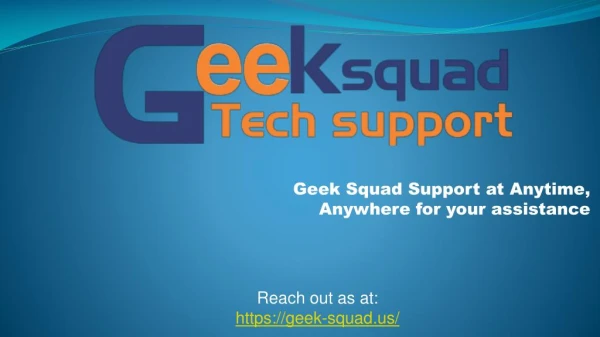Geek Squad Tech Support
