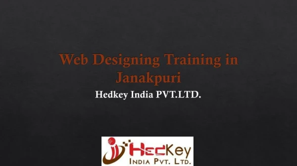 Web Designing Training in Janakpuri