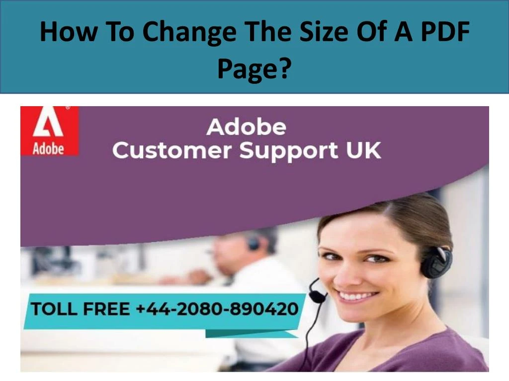 how to change the size of a pdf page
