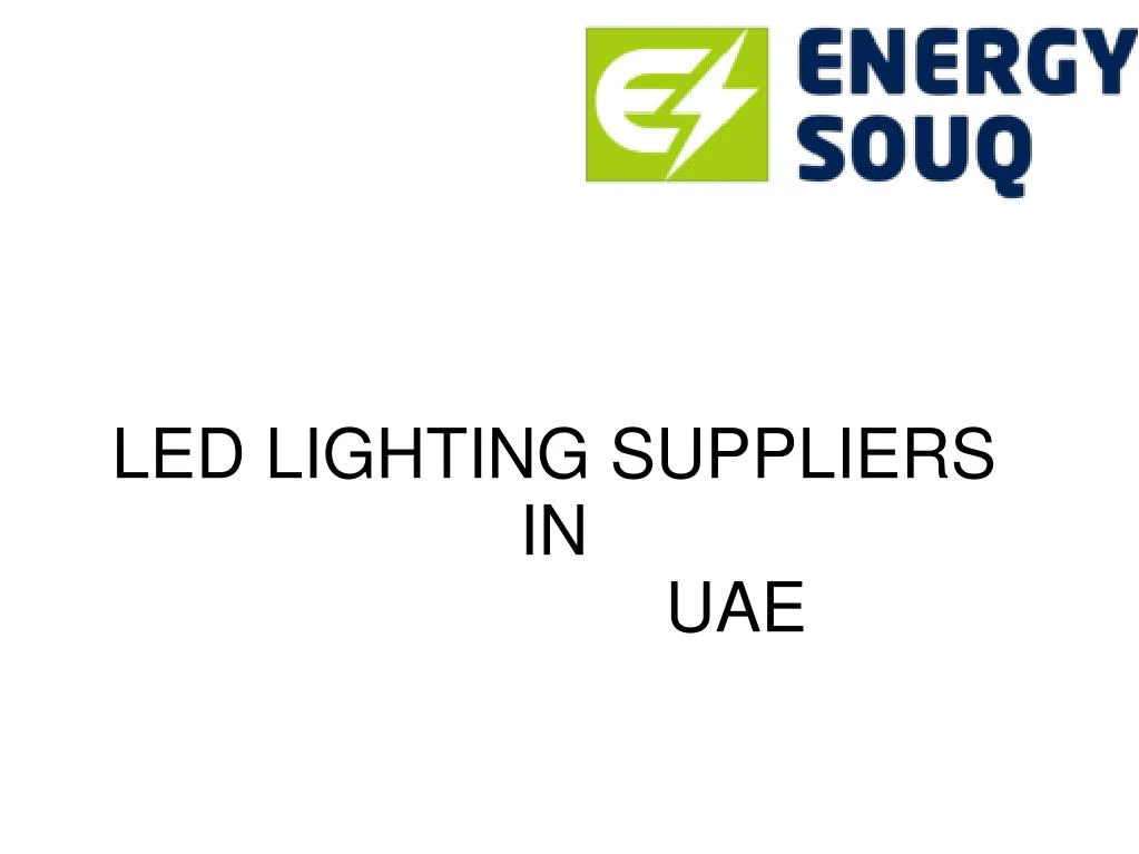 led lighting suppliers in uae