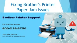 Fixing Brother's Printer Paper Jam Issues