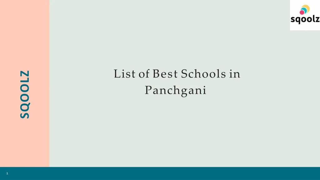 list of best schools in panchgani