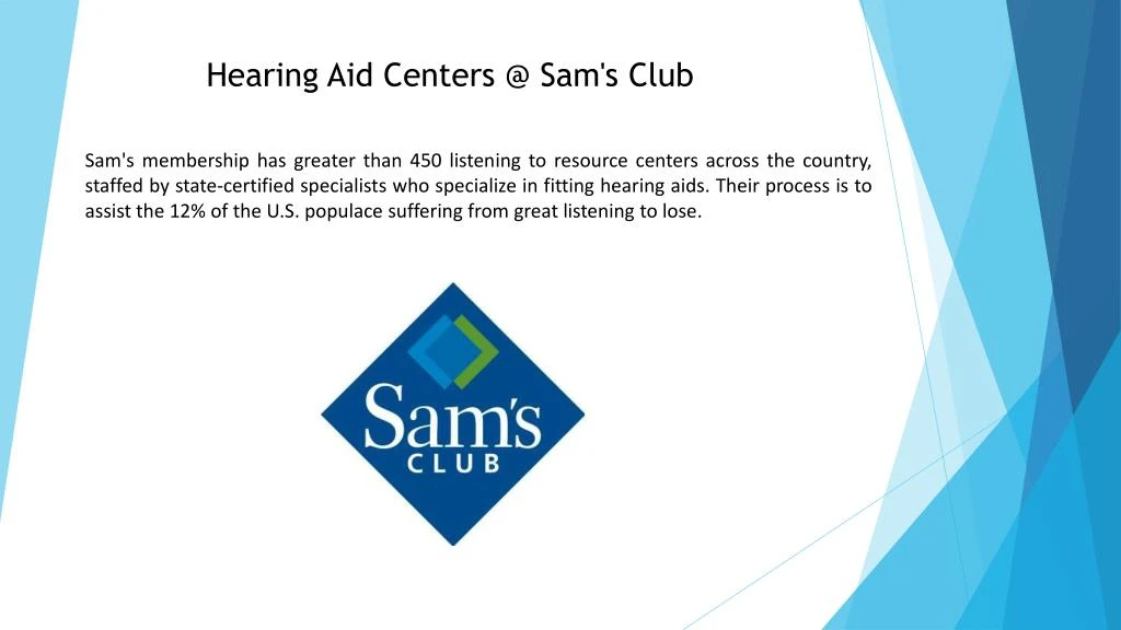 hearing aid centers @ sam s club
