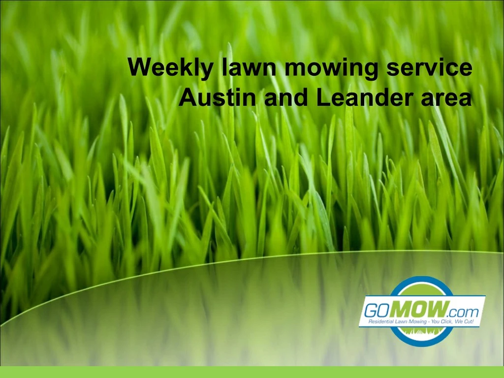weekly lawn mowing service austin and leander area