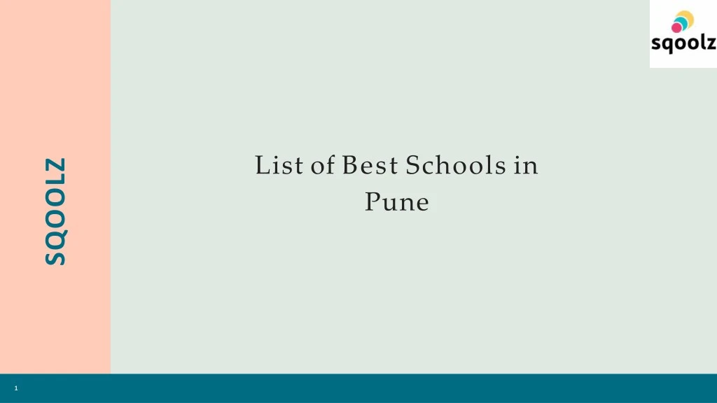 list of best schools in pune