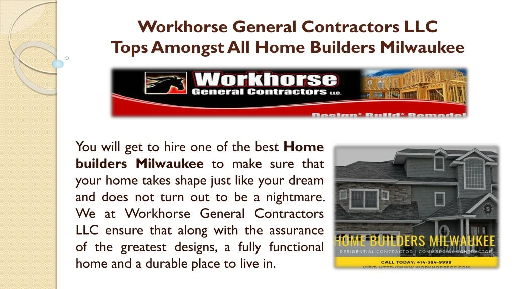 workhorse general contractors llc tops amongst all home builders milwaukee