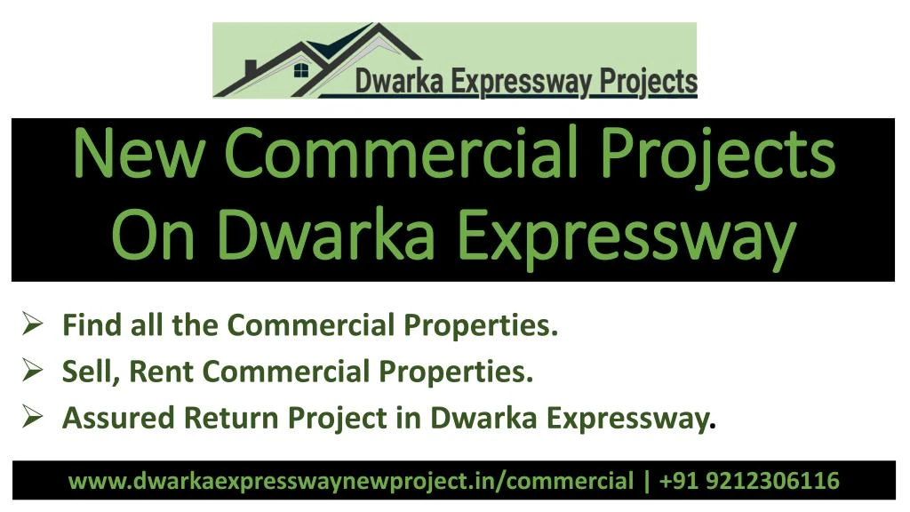 new commercial projects on dwarka expressway