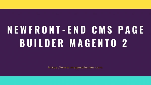 Frontend CMS Page Builder Magento 2