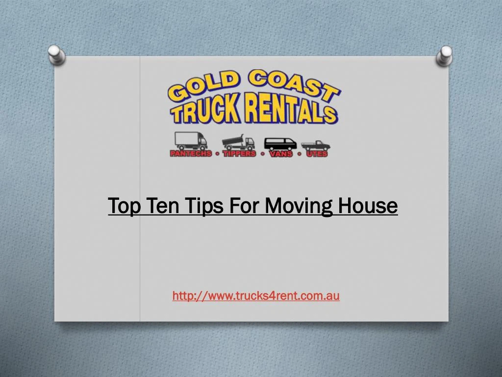 top ten tips for moving house