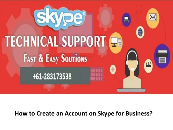 How to Create an Account on Skype for Business?