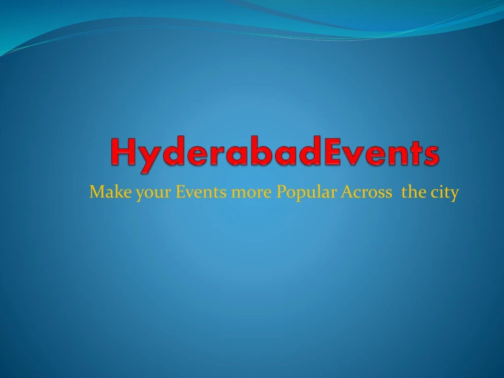 make your events more popular across the city
