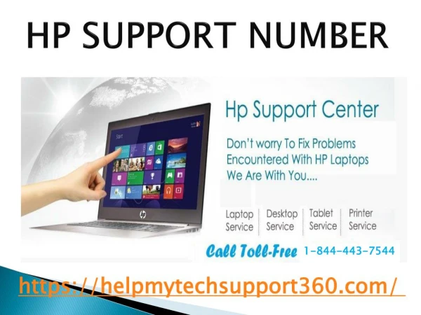 Check for bandwidth on HP support number 1-844-443-7544