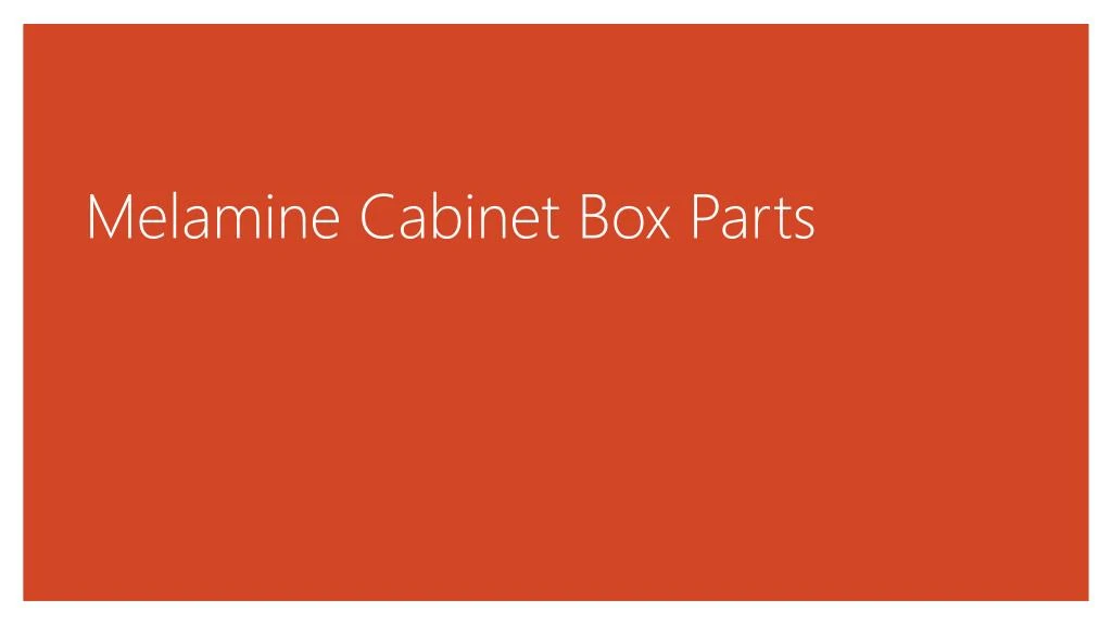 melamine cabinet box parts