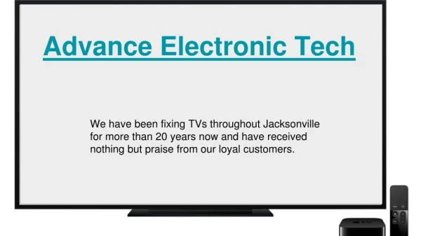 TV Repair in Jacksonville Fl | Advance Electronic Tech