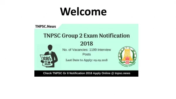 TNPSC Group 2 Exam Notification 2018 Apply Online for 1199 Group II Vacancies