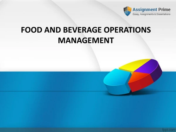 Food and Beverage Operations Management System