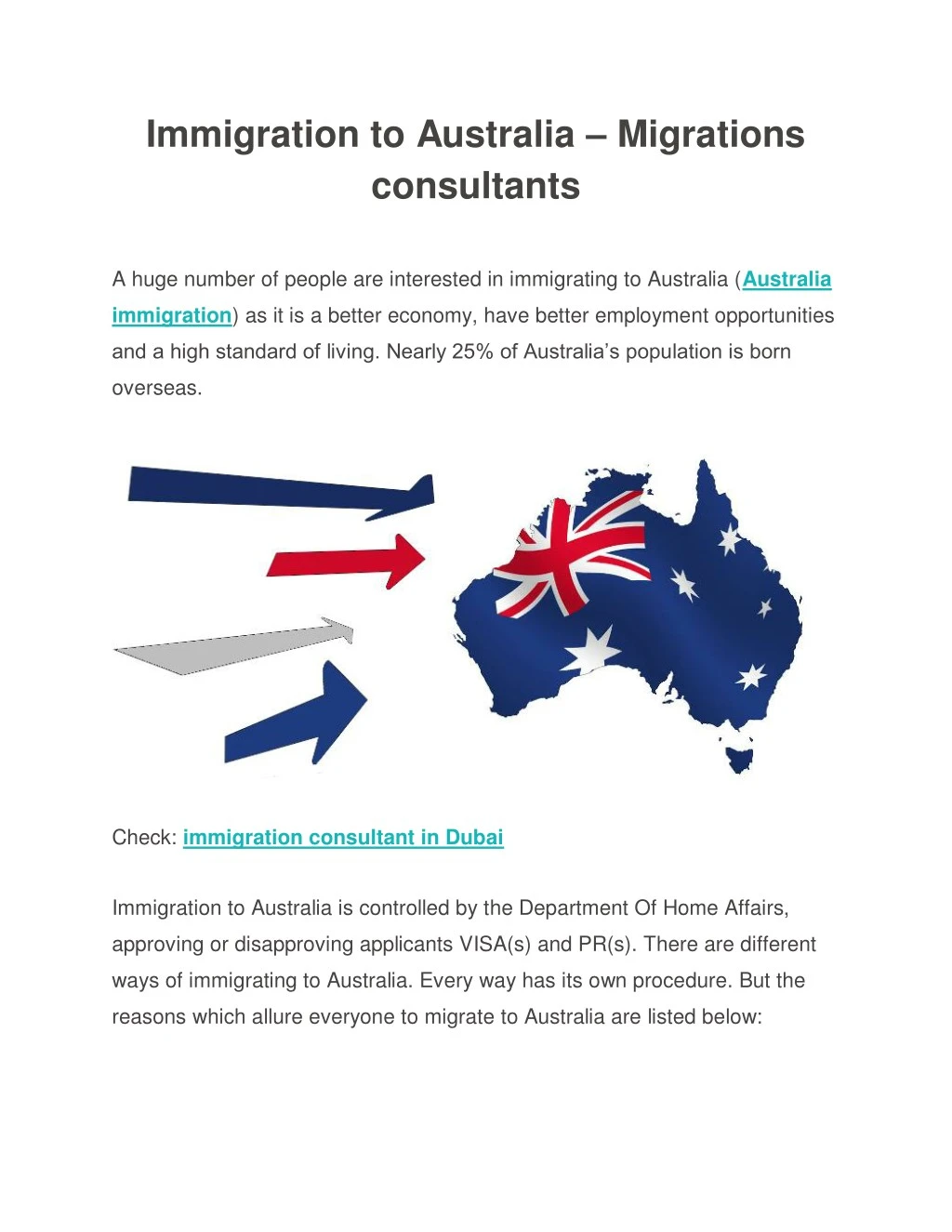 immigration to australia migrations consultants