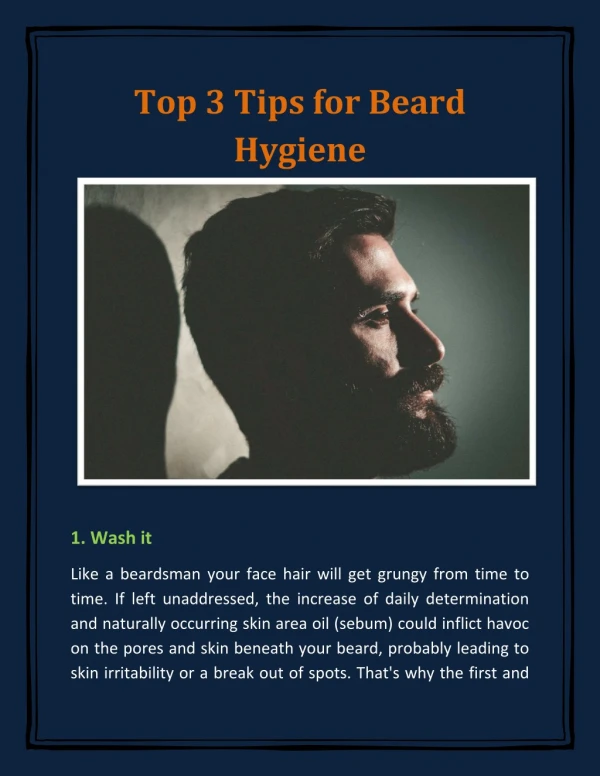 Top 3 Tips for Beard Hygiene