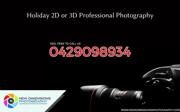 Holiday 2D or 3D Professional Photography
