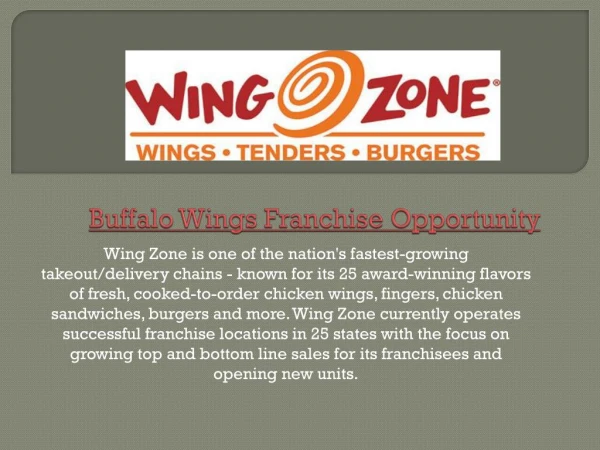 Chicken Joint Franchise Opportunity